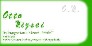 otto mizsei business card